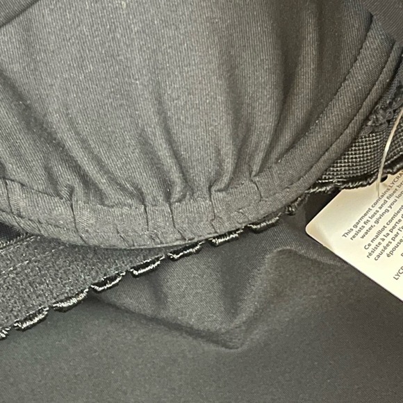 Lands' End Square Neck Underwire Tankini Swimsuit Top in Black Size 2 NWT - Picture 8 of 9